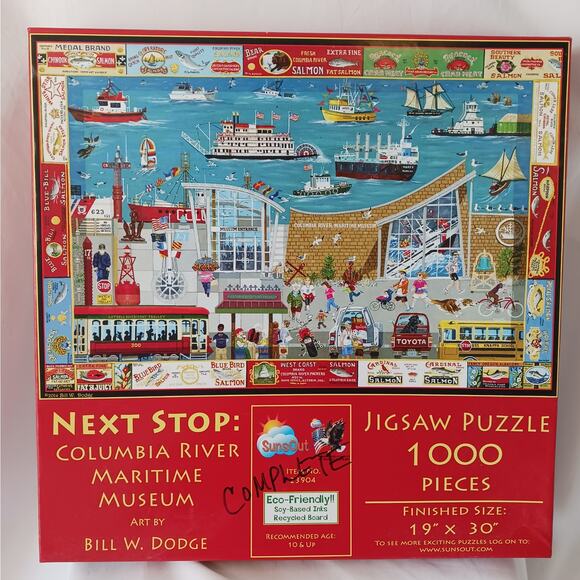Suns Out "Next Stop: Columbia River Maritime Museum 1000 Piece Puzzle - Picture 1 of 3